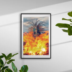 Aztec Goddess Art Print. Aztec Wall Art. Mexico Photography. Mexico Wall Art