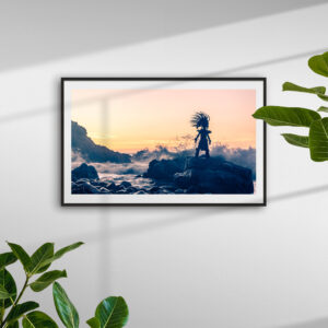 Mexican Aztec Warrior Panoramic Print. Fine Art Photography Print. Mexico Art. Wall Art. Mexico Wall Decor
