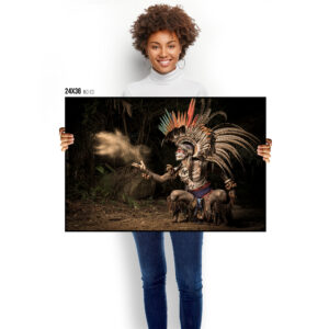Aztec Warrior Photography Print. Aztec Art & Mexico Wall Decor