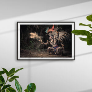 Aztec Warrior Photography Print. Aztec Art & Mexico Wall Decor