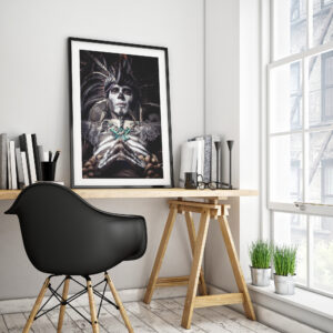 Aztec Warrior. Day of the Dead Art. Aztec God. Fine Art Prints by JP Stones Photography