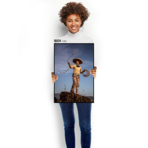 Mexican Charro with Lasso. Wall Art. Cultural Portrait. Fine Art Photography Print.