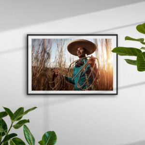 Mexican Charro Wall Art. Cowboy Wall Decor. Charreada art. Charro & Lasso Photography Print.