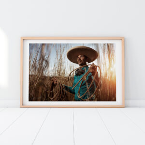 Mexican Charro Wall Art. Cowboy Wall Decor. Charreada art. Charro & Lasso Photography Print.
