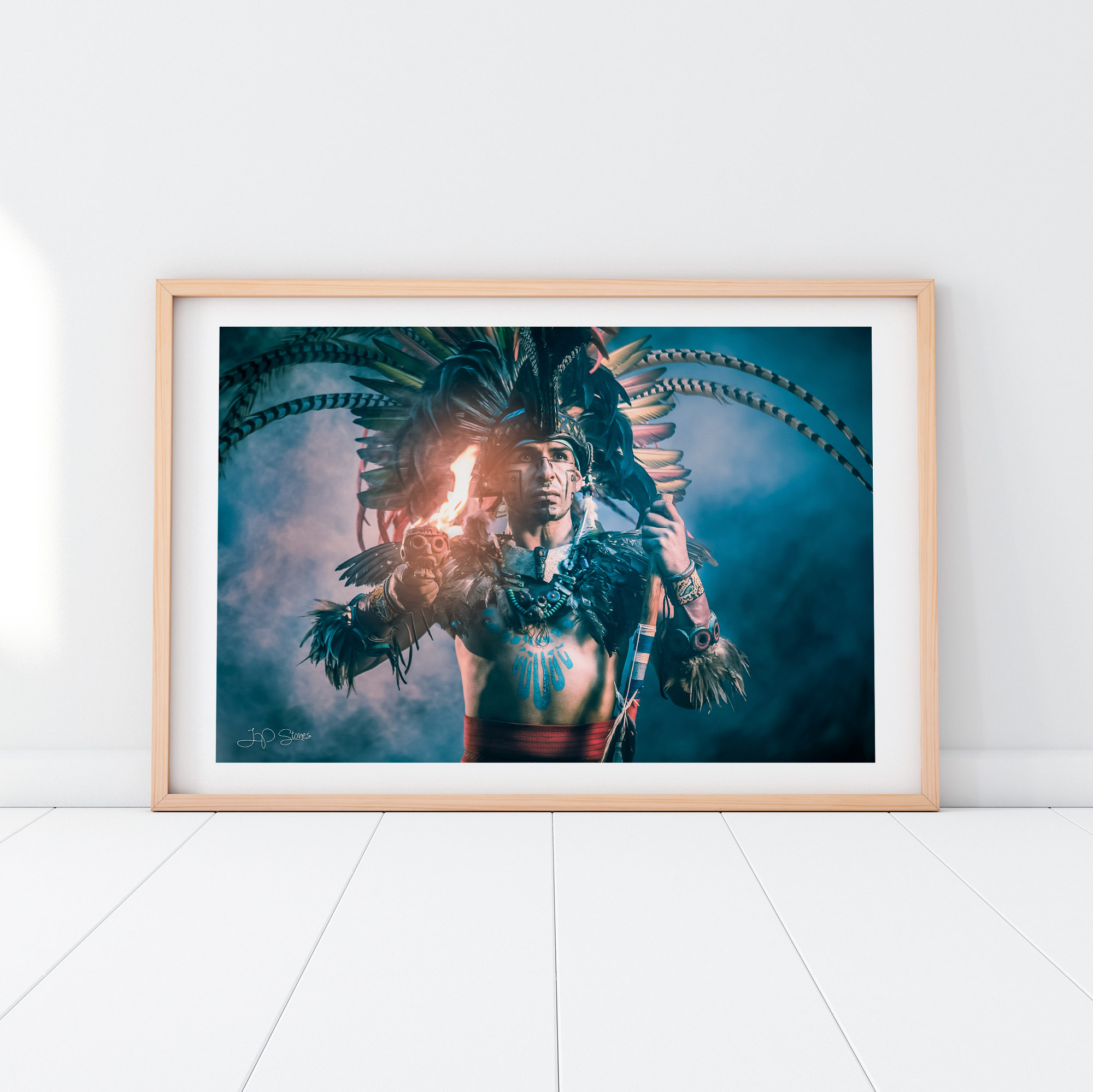 Aztec Ceremony Photography Print. Mexico Art, Aztec Wall Art, Mexico Decor.