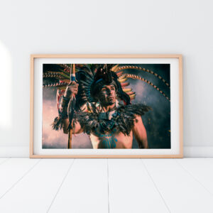 Mexican Aztec Warrior Art. Mexico Art Print. Aztec Decor Tribal Art. Photography Print. Mexico Culture Art. Wall Art