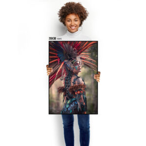 Aztec Goddess Art Print. Aztec Wall Art. Mexico Photography. Mexico Wall Art