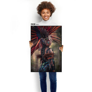 Aztec Dancer Photography Print. Aztec Art, Aztec Wall Decor, Mexico Art