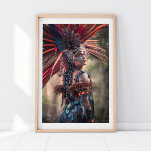 Aztec Goddess Art Print. Aztec Wall Art. Mexico Photography. Mexico Wall Art