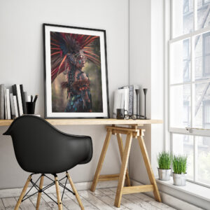 Aztec Dancer Photography Print. Aztec Art, Aztec Wall Decor, Mexico Art