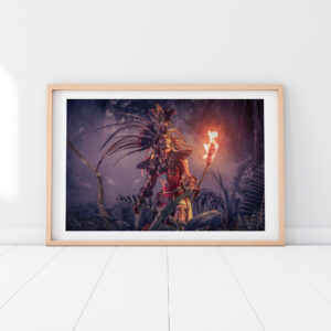 Aztec Warrior. Aztec God. Fine Art Prints by JP Stones Photography