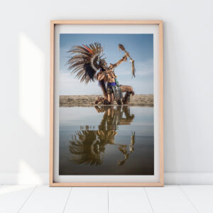 Aztec Warrior Print. Aztec Wall Art & Aztec Decor. Aztec Art. Mexico Photography. Mexico Wall Art. Fine Art Photography.