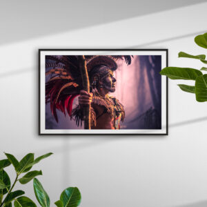 Aztec Art Print. Aztec Wall Art & Aztec Decor. Aztec God. Mexico Photography. Mexico Wall Art. Fine Art Photography.