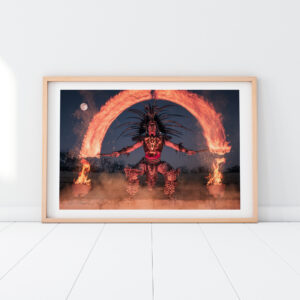 Aztec Art Print. Aztec Wall Art & Aztec Decor. Aztec God. Mexico Photography. Mexico Wall Art. Fine Art Photography.