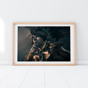 Aztec Art Print. Aztec Wall Art & Aztec Decor. Aztec Warrior. Mexico Photography. Mexico Wall Art. Fine Art Photography.