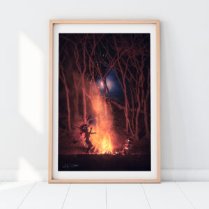 Peyote Ceremony Art Print. Aztec Wall Art & Aztec Decor. Aztec God. Mexico Photography. Mexico Wall Art. Fine Art Photography.