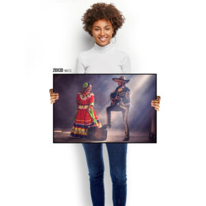 Mexican Folkloric Dancers Wall Art. Charro and China Poblana. Jarabe Tapatio Wall Art. Fine Art Photography Print.