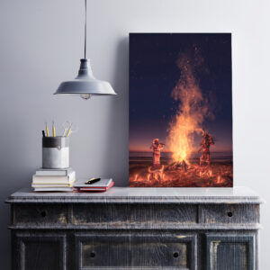 Aztec Ceremony Art Print. Aztec Art. Metal Print Wall Art Photography. Aluminum Wall Decor Printing.