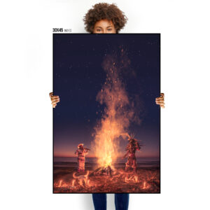 Peyote Ceremony Art Print. Aztec Wall Art & Aztec Decor. Aztec God. Mexico Photography. Mexico Wall Art. Fine Art Photography.