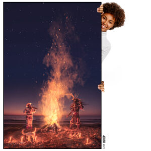 Peyote Ceremony Art Print. Aztec Wall Art & Aztec Decor. Aztec God. Mexico Photography. Mexico Wall Art. Fine Art Photography.