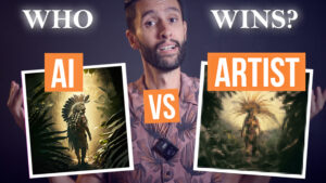 Narrative photographer goes head-to-head with an AI Art Platform called Midjourney to see who can create the best narrative photography. Do I stand a chance against the AI?